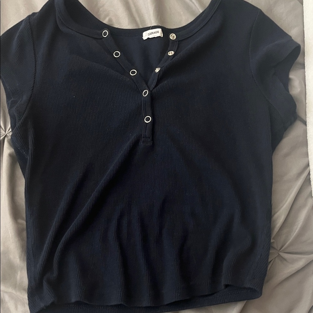 Garage Women's Navy Top